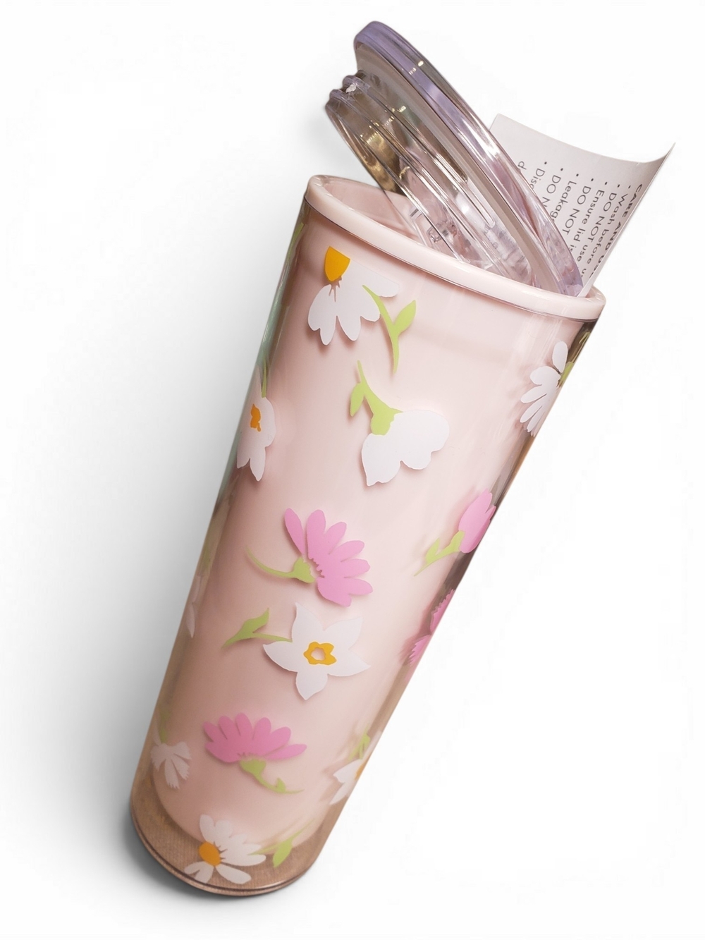 Kate Spade Pink Floral Tumbler -  NEW! - Picture 2 of 5